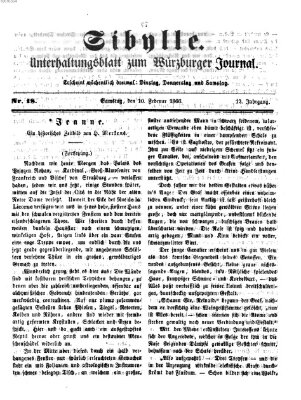 Sibylle (Würzburger Journal) Samstag 10. Februar 1866