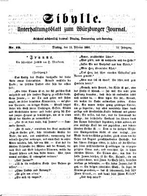 Sibylle (Würzburger Journal) Dienstag 13. Februar 1866