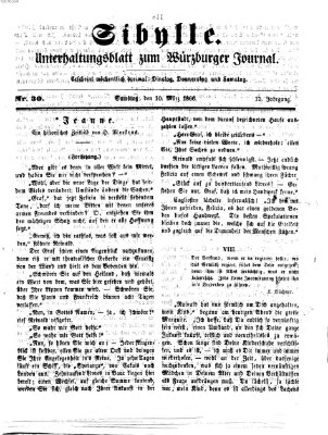 Sibylle (Würzburger Journal) Samstag 10. März 1866