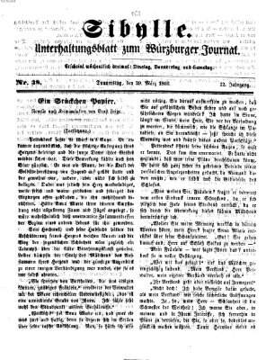 Sibylle (Würzburger Journal) Donnerstag 29. März 1866