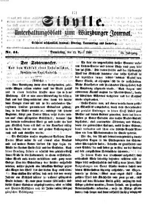 Sibylle (Würzburger Journal) Donnerstag 12. April 1866