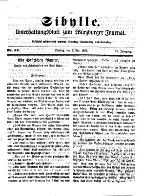 Sibylle (Würzburger Journal) Dienstag 1. Mai 1866