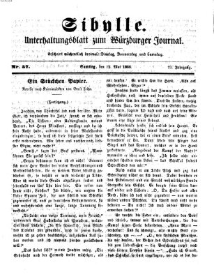 Sibylle (Würzburger Journal) Samstag 12. Mai 1866