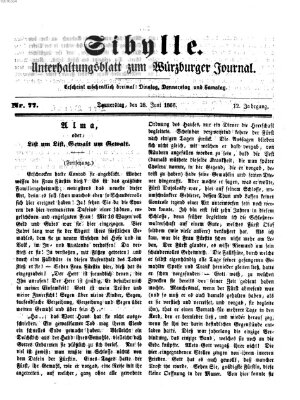 Sibylle (Würzburger Journal) Donnerstag 28. Juni 1866