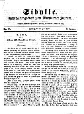 Sibylle (Würzburger Journal) Samstag 30. Juni 1866