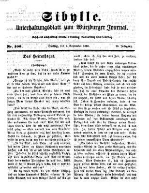 Sibylle (Würzburger Journal) Dienstag 4. September 1866