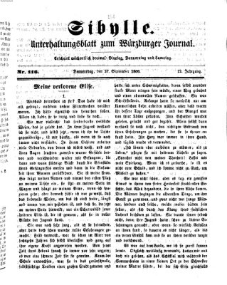 Sibylle (Würzburger Journal) Donnerstag 27. September 1866