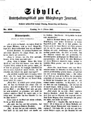 Sibylle (Würzburger Journal) Samstag 6. Oktober 1866