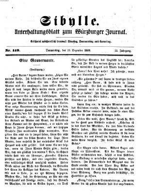 Sibylle (Würzburger Journal) Donnerstag 13. Dezember 1866