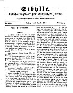 Sibylle (Würzburger Journal) Samstag 15. Dezember 1866