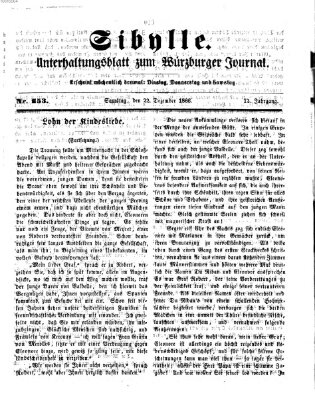 Sibylle (Würzburger Journal) Samstag 22. Dezember 1866