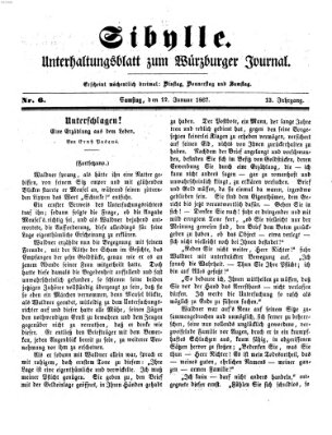 Sibylle (Würzburger Journal) Samstag 12. Januar 1867