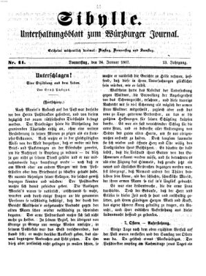 Sibylle (Würzburger Journal) Donnerstag 24. Januar 1867