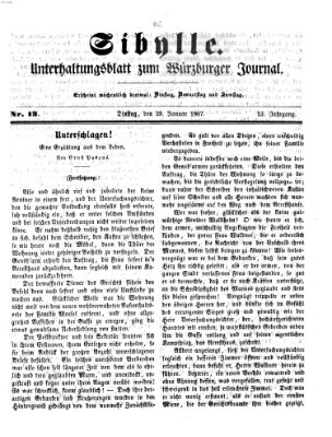 Sibylle (Würzburger Journal) Dienstag 29. Januar 1867