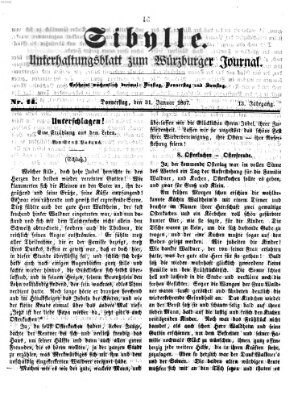 Sibylle (Würzburger Journal) Donnerstag 31. Januar 1867