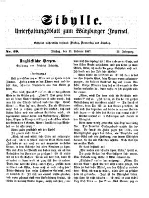 Sibylle (Würzburger Journal) Dienstag 12. Februar 1867