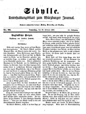 Sibylle (Würzburger Journal) Donnerstag 28. Februar 1867