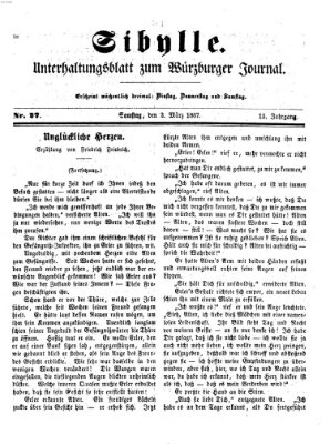 Sibylle (Würzburger Journal) Samstag 2. März 1867