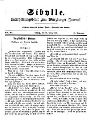 Sibylle (Würzburger Journal) Dienstag 19. März 1867