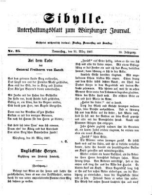 Sibylle (Würzburger Journal) Donnerstag 21. März 1867