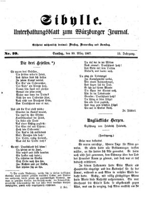 Sibylle (Würzburger Journal) Samstag 30. März 1867