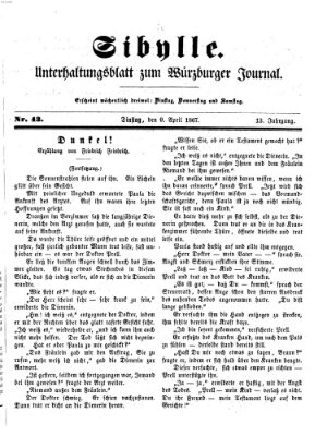 Sibylle (Würzburger Journal) Dienstag 9. April 1867