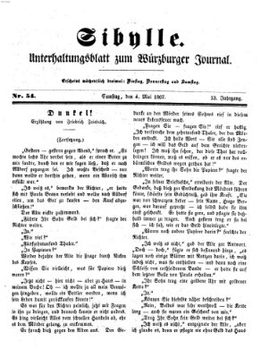 Sibylle (Würzburger Journal) Samstag 4. Mai 1867