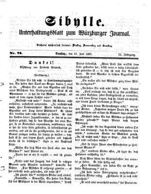 Sibylle (Würzburger Journal) Samstag 15. Juni 1867