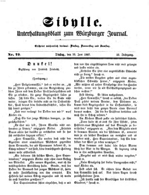 Sibylle (Würzburger Journal) Dienstag 18. Juni 1867