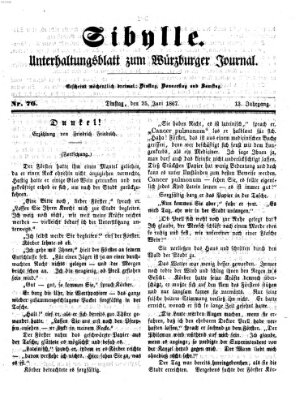 Sibylle (Würzburger Journal) Dienstag 25. Juni 1867