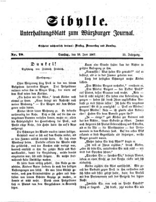 Sibylle (Würzburger Journal) Samstag 29. Juni 1867