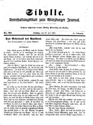 Sibylle (Würzburger Journal) Samstag 27. Juli 1867