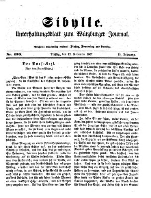 Sibylle (Würzburger Journal) Dienstag 12. November 1867