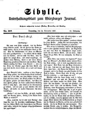 Sibylle (Würzburger Journal) Donnerstag 14. November 1867