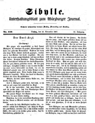 Sibylle (Würzburger Journal) Dienstag 26. November 1867