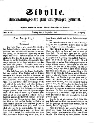 Sibylle (Würzburger Journal) Dienstag 3. Dezember 1867