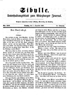 Sibylle (Würzburger Journal) Samstag 7. Dezember 1867