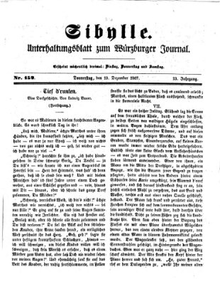 Sibylle (Würzburger Journal) Donnerstag 19. Dezember 1867