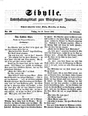 Sibylle (Würzburger Journal) Dienstag 28. Januar 1868