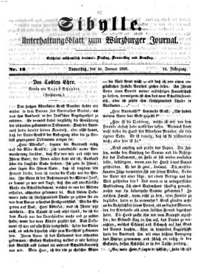 Sibylle (Würzburger Journal) Donnerstag 30. Januar 1868