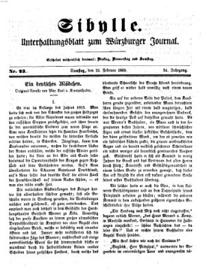 Sibylle (Würzburger Journal) Samstag 22. Februar 1868