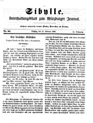 Sibylle (Würzburger Journal) Dienstag 25. Februar 1868