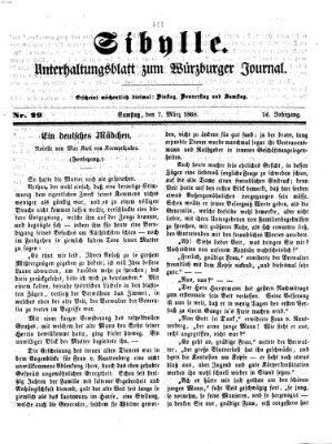 Sibylle (Würzburger Journal) Samstag 7. März 1868