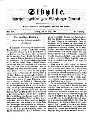 Sibylle (Würzburger Journal) Dienstag 10. März 1868