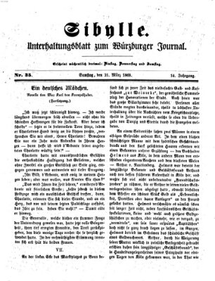 Sibylle (Würzburger Journal) Samstag 21. März 1868