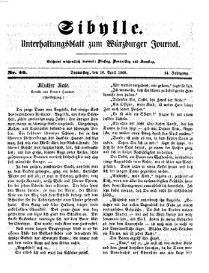 Sibylle (Würzburger Journal) Donnerstag 16. April 1868