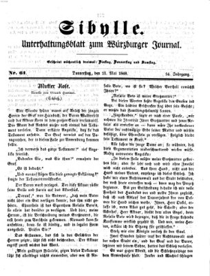 Sibylle (Würzburger Journal) Donnerstag 21. Mai 1868