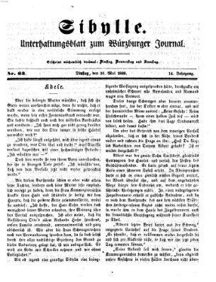 Sibylle (Würzburger Journal) Dienstag 26. Mai 1868