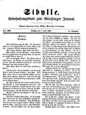 Sibylle (Würzburger Journal) Dienstag 9. Juni 1868