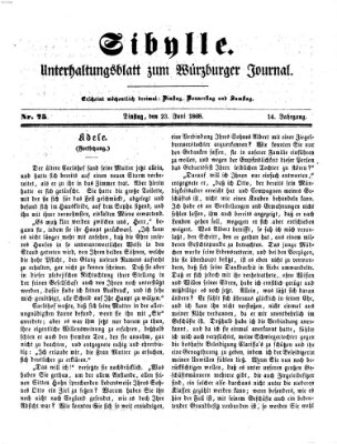 Sibylle (Würzburger Journal) Dienstag 23. Juni 1868